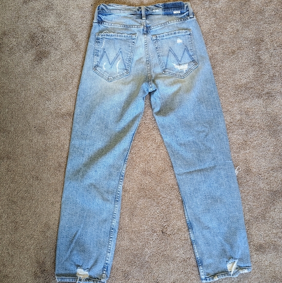 Mother Superior The Tomcat in The Confession Size 26 Distressed Jeans Button Fly - Picture 5 of 9